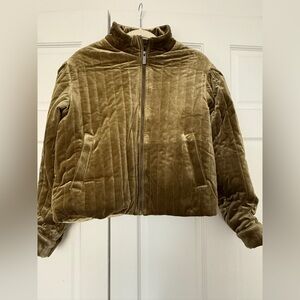 Brand new Sanctuary Velvet Brown Puffer Jacket